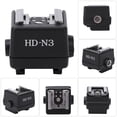 thumbnail image 3 of Flashlight Hot Shoe Adapter, Flashlight Hot Shoe Mount Adapter HD-N3 Compact Durable Black  for  Video Camera, 3 of 7