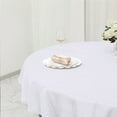 thumbnail image 3 of BalsaCircle 70" Round Polyester Tablecloths for Wedding - White, 3 of 8