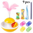 thumbnail image 2 of 9PCS Cat Interactive Toy Fun Kitten Tumbler Toy Spring Tube Toy Cat Spring Toy, 2 of 10