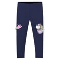 thumbnail image 2 of WIBACKER Cartoon Leggings for Toddler Little Girls 1-8T Kids Unicorn Print Full Length Tight Pants, 2 of 8
