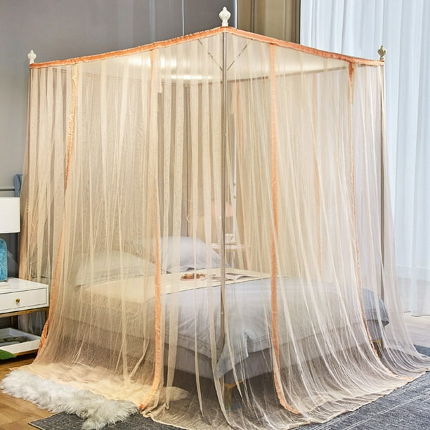 Einccm Mosquito Net Large Mosquito Net Bedroom Curtain Suitable For All Cribs And King-Size Beds Aesthetic Decor For Home Room Bathroom Bedroom, Beige