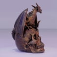 thumbnail image 2 of Estatua de calavera de dragón volador, estatuas, figuritas, adornos de Halloween, decoración genial para mesita de noche de apartamento, escultura, 2 of 8