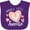 Purple, variant on Inktastic Nana's Little Sweetie with Pink Heart Cookie Boys or Girls Baby Bib