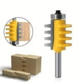 thumbnail image 3 of Rail Reversible Finger Joint Glue Router Bit Cone Tenon Woodwork Cutter Power Tools Wood Router Cutter, 3 of 8