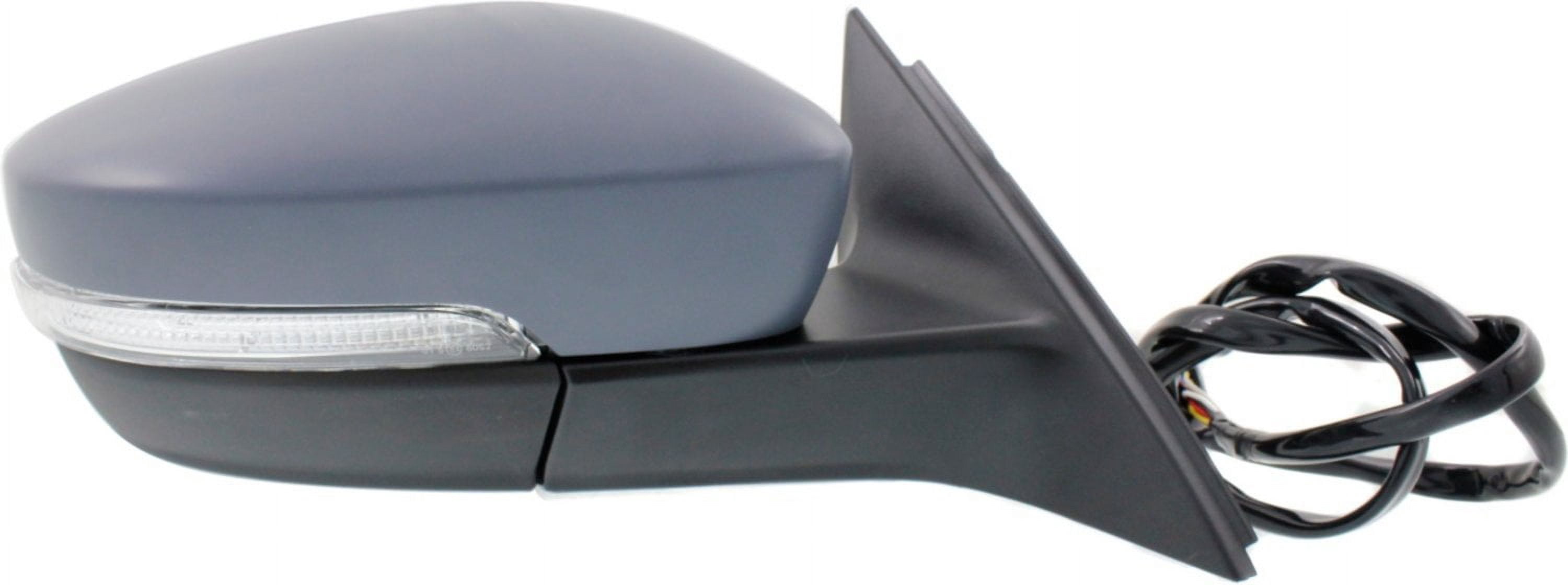 Mirror Compatible With 2012-2015 Volkswagen Passat Right Passenger Side Heated In-housing Signal Light Paintable Kool-Vue