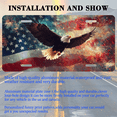 thumbnail image 3 of 1 Pcs 2D Flat License Plate Covers & Frames, American Eagle with For Decorative Front, Waterproof For Decoration Aluminum License Plate Covers & Frames Cover For Men Women, 12" X 6", 3 of 7