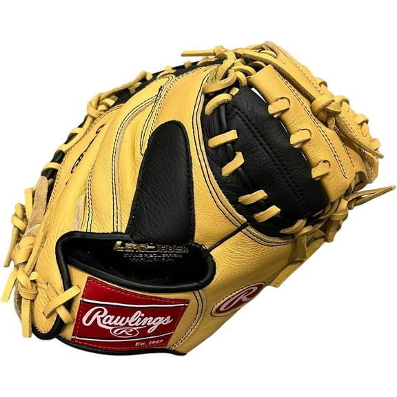 Select Pro Lite Series 32" Catcher's Mitt - Youth Player, Craftsmanship, Blonde/Black Colorway