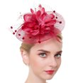 thumbnail image 1 of Coofit Fascinator Hat Dual-use Mesh Flower Creative Tea Party Hat Fascinator Hair Clip, 1 of 8