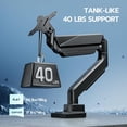 thumbnail image 4 of ARES WING Height Adjustable Monitor Arm, Heavy Duty Desk Mount for 13-49 in Monitors, 40 lb, Vesa 75/100, Black, 4 of 10