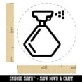 thumbnail image 2 of Spray Bottle Cleaning Icon Self-Inking Rubber Stamp Ink Stamper - Green Ink - Medium 1 Inch, 2 of 7