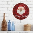 thumbnail image 7 of GZHJMY Christmas Santa Claus Wall Clock, 10" Silent Non Ticking Round Clock, Oil Painting Easy to Read Clock for Living Room Bedroom Bathroom Home Decor Holiday Gifts, 7 of 7