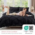 thumbnail image 3 of Juego de edredón JOLLYVOGUE Queen de 7 piezas para todas las estaciones, negro, 3 of 8