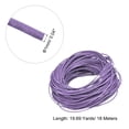 thumbnail image 2 of 20 Yards 1mm Round Leather Cord Lacing Strings for DIY Crafts Light Purple, 2 of 6