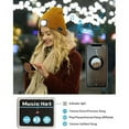 thumbnail image 4 of Viworld Bluetooth Beanie Hat with Light, Unisex USB Rechargeable LED Headlamp Cap with Headphones, Built-in Speakers & Mic Winter Knitted Night Lighted Music Hat, Christmas Gifts for Adult (Orange), 4 of 9