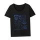 thumbnail image 4 of Camiseta para mujer, verano, mujer, manga corta, top para trabajo, deporte, mujer, regalo Negro, 4 of 7