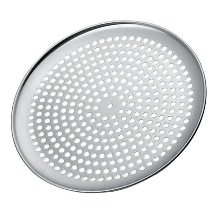 

GYMNASTIKA Pizza Pan Round Aluminum Alloy Non-stick Crisper Pizza Pan Bakeware Tray Tool with Holes