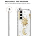 thumbnail image 3 of Sun and Moon Clear Case for Samsung Galaxy S21,Aesthetic Art Design Case for Men Women,Unique Trendy Transparent TPU Bumper Case Cover, 3 of 5