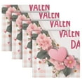 thumbnail image 5 of BZSMCE Satin Native Fab Cotton Dinner Napkin Happy Valentine's Day Reusable, 5 of 8
