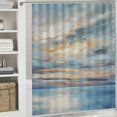 thumbnail image 6 of Shiartex Clouds Water Sky Printed Shower Curtain 100% Polyester Washable Bathroom Decoration with Hooks 36x72, 6 of 7