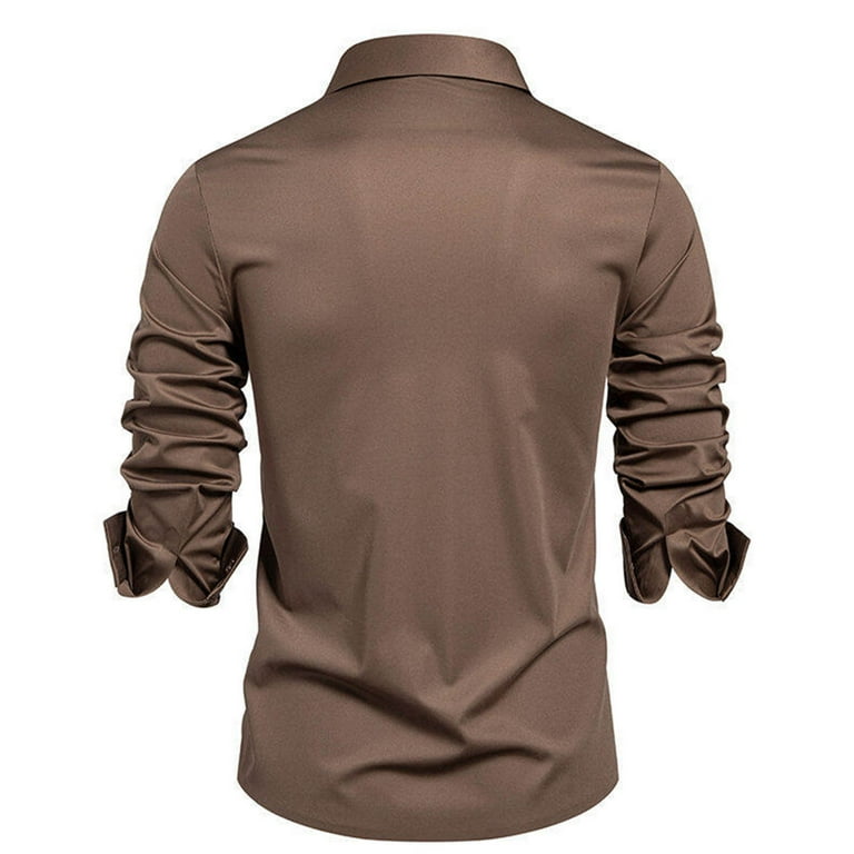big and tall athletic fit dress shirts Haggar Big Wrinkle Free Classic Fit Dress Shirt in Black main image 1