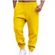 thumbnail image 2 of Pantalones largos para hombre, informales, a la moda, transpirables, con cordón elástico en la cintura y bolsillos, con elástico en los pies, de rayón., 2 of 7