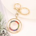 thumbnail image 2 of Zhangyh Letter Keychain,26 Letters Big Decorative Letter Keychain,Initial Name Keychain for Women Men Gift, 2 of 3