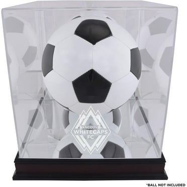 Vancouver Whitecaps FC Mahogany Team Logo Soccer Ball Display Case