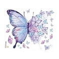 thumbnail image 2 of Etiqueta de la pared murales de pared extraíble púrpura impermeable DIY decoración animal ornamento para cuarto de niños dormitorios baño niño niña, 2 of 9