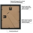 thumbnail image 4 of Americanflat 8x10 Picture Frame with Shatter-Resistant Glass with 5x7 Mat Display Photo Soho Deep - Black, 4 of 8
