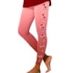thumbnail image 1 of Gibobby Leggings Navideños Leggings de cintura alta con estampado navideño para mujer, adecuados para yoga, correr, fitness diario(Rosa,M), 1 of 4