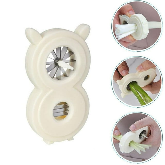 Vegetable Cutter Efficient Scallion Slicer Stainless Steel Green Onion Morning Glory Separator for Fresh Kitchen Prep Multipurpose Shallot Cutter Durable Ergonomic Design