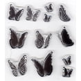 thumbnail image 2 of Leane Creatief LeCreaDesign clear stamp small Butterflies, 2 of 3