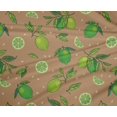 thumbnail image 4 of oneOone Polyester Lycra Dark Beige Fabric Lemon Vegetable Craft Projects Decor Fabric Printed By The Yard 56 Inch Wide, 4 of 4