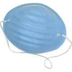 Personal Touch Blue Disposable Surgical Face Mask Molded With Aluminum Nose Piece Pack of (50