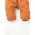 thumbnail image 6 of Seyurigaoka Baby Children's Casual Clothing Crawling Romper, Solid Color Round Neck Short Sleeve Jumpsuit, 6 of 7