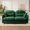 Green, variant on Modular Sectional Sofa Cloud Couch Loveseat Chenille Fabric Tufted Sofa Ergonomic 2-Seater Couch with Wooden Base for Living Room, Apartment, Camel