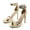 Gold, variant on Women's Double Ankle Strap High Heel Sandals Stiletto Platform Dress Shoes