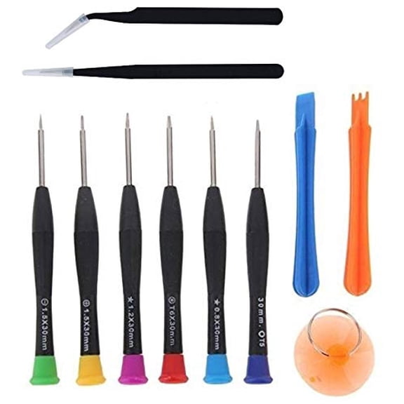 PagKis Laptop and Mobile Repairing and Opening Screwdriver Tool Kit for iPhone, MacBook, Laptops, Camera, Multi-Color, (11 PCs)