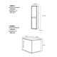 thumbnail image 4 of Combo de Gabinete para Baño con Ovalin y Monomando + Gabinete Organizador NARINEH, 4 of 6