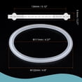 thumbnail image 2 of Juntas de goma de silicona Uxcell para brida O-Ring para abrazadera de vacío blanca 4.5", 2 of 5
