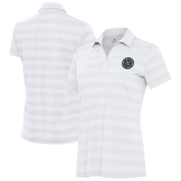 Women's Antigua White New York City FC Tunnel Polo