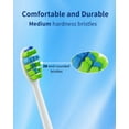 thumbnail image 4 of 7AM2M Electric Toothbrush Replcement Brush Heads for Teeth Cleaning for Ages 8+, Black, 4 Count, 4 of 6