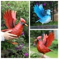 Shorayn Cardinal Garden Statues Large Outdoor Bird Decor Metal Yard Art ...