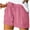 Pink womens pant, variant on Wenini Comfortable Short Pants for Women Up to 65% Off Solid Mini Short Pants Casual Loose Plus Size Drawstring Elastic Waist Short Pants with Pocket , Gift on