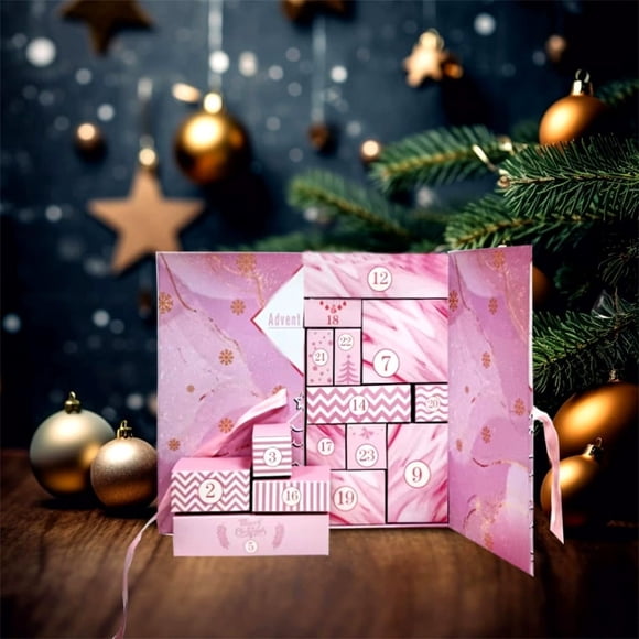 Dvkptbk Advent Calendar Advent Calendar Christmas Countdown Calendar 24 Days of Surprises Christmas Xmas Gifts Empty Box for Boys Girls Teens Adults Christmas Decorations