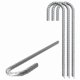 thumbnail image 1 of 4-pack ground anchors, galvanized steel tent pegs, staples with J-hooks, heavy steel anchors for 12" trampolines., 1 of 5
