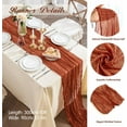 10FT Cheesecloth Table Runner, Gauze Fabric Boho Table Runners for