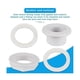 thumbnail image 3 of Accesorio de entrada y retorno SP1023 de 1-1/2 pulg. con contratuerca y junta para globo ocular de flujo direccional de 3/4 pulg., blanco, 3 of 5