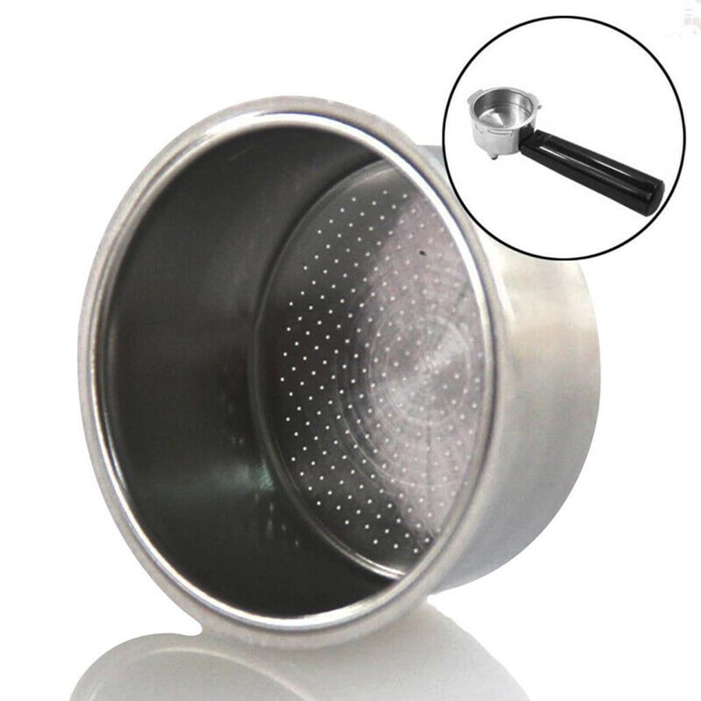 Single Cup & Double Cup 51mm Pressurized Espresso Filter Basket Double Wall Filter Espresso Accessories Compatible with GUSTINO Breville Espresso Machine 2 Pack Espresso Machines Filter Replacement Parts 