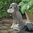 thumbnail image 1 of Design Toscano EU1379 Man's Best Friend Dog with Basket Outdoor Garden Statue, 19 Inch, Two Tone Stone, 1 of 5